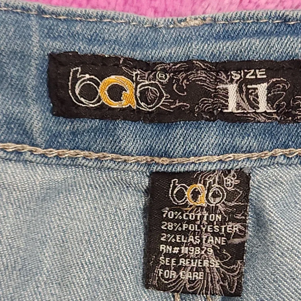 BQB Denim Shorts Women's Size 11 Blue Jean‎ Shorts 11 Inch Inseam Stretch